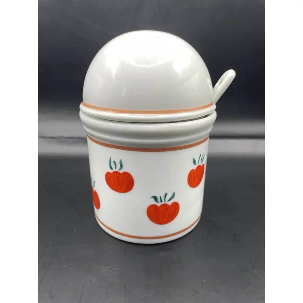 Rauschert Culinary Editions Tomato Design Sugar Bowl, Creamer, and Jam Bowl